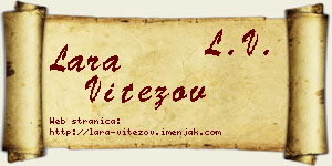 Lara Vitezov vizit kartica